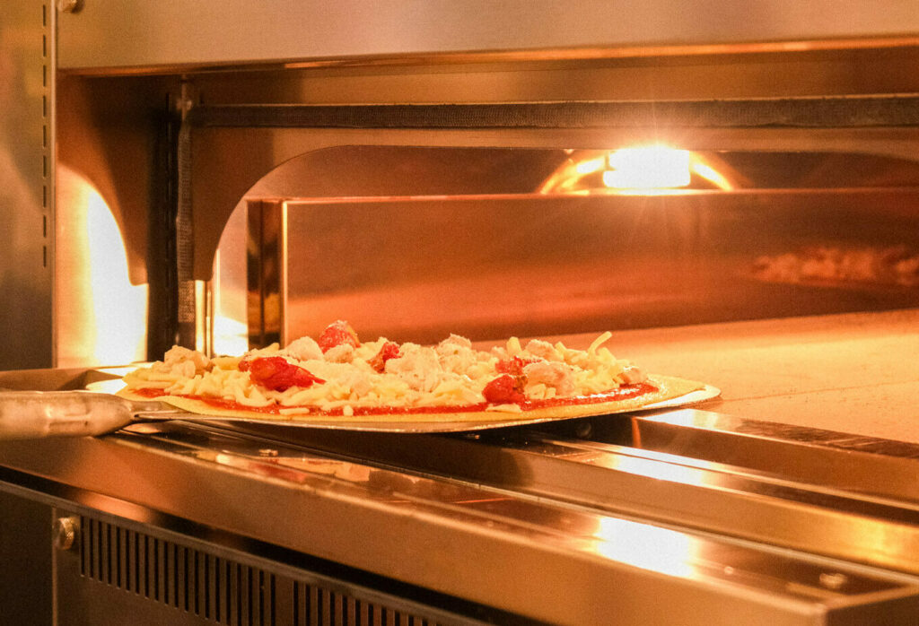Pizza enfournée